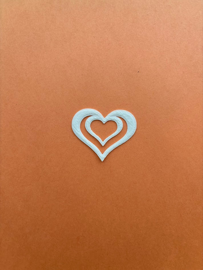 3D Printed Heart Bookmark