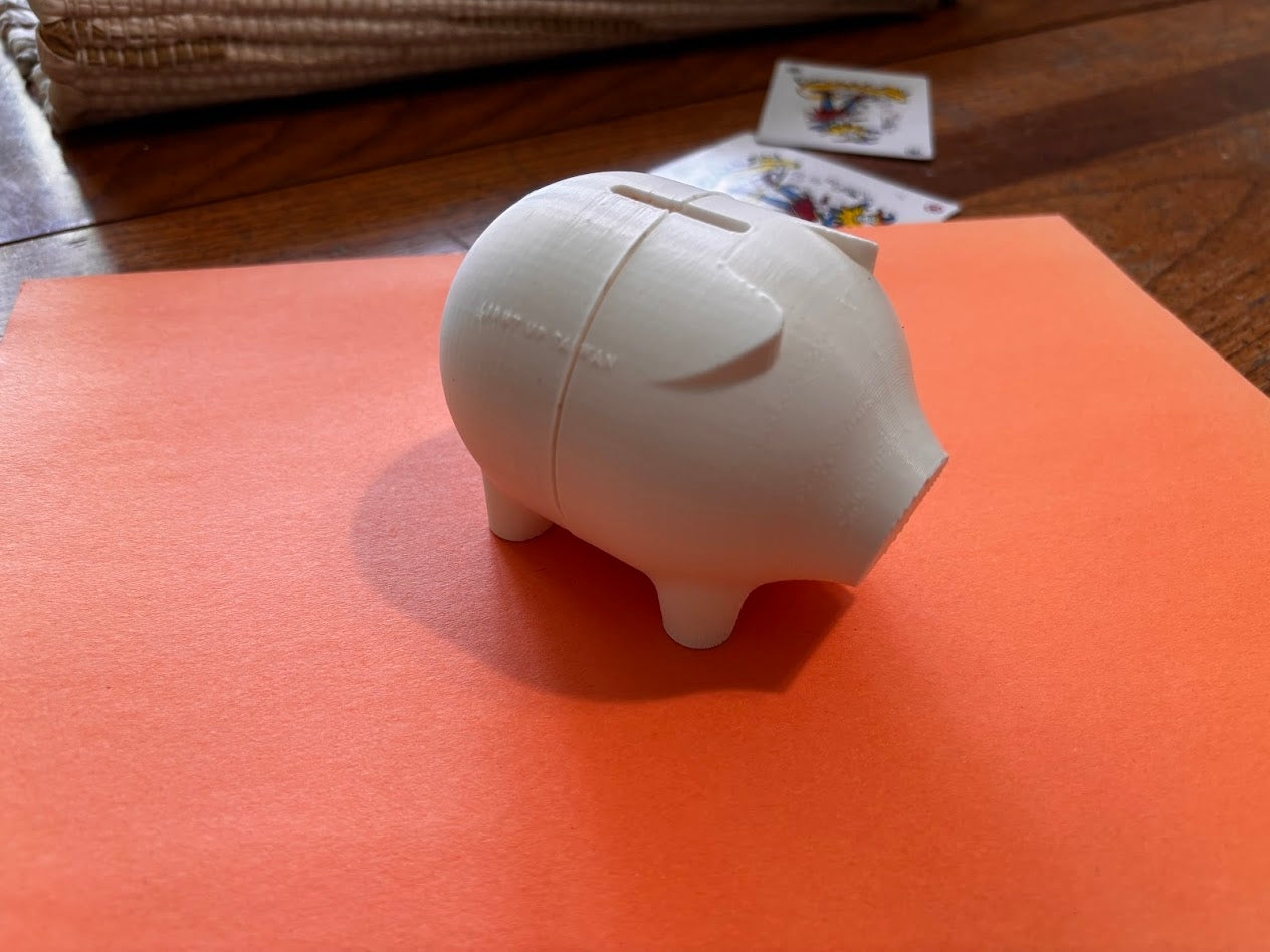 3D Printed Piggy Bank
