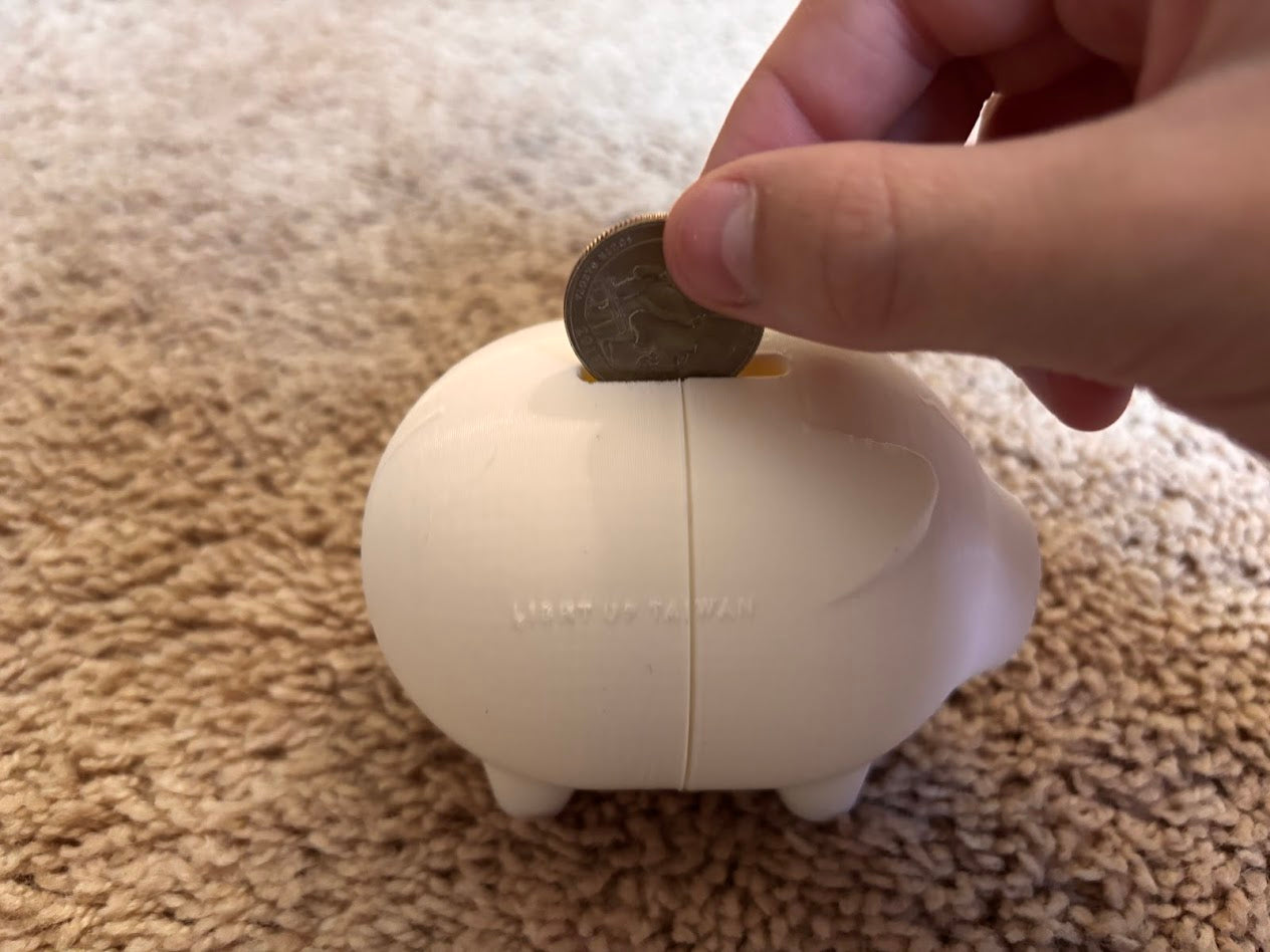 3D Printed Piggy Bank