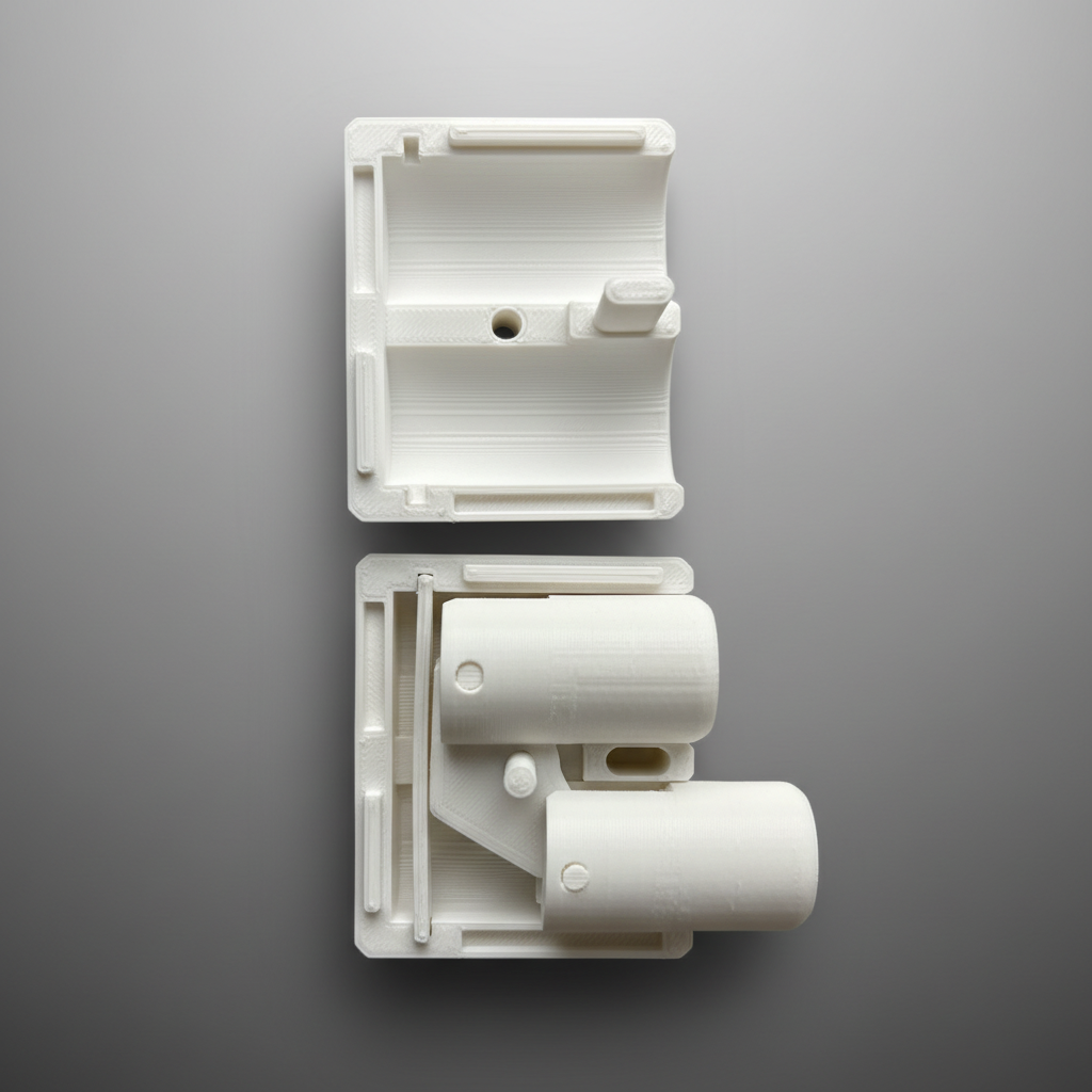 3D printed button fidget toy disassembled