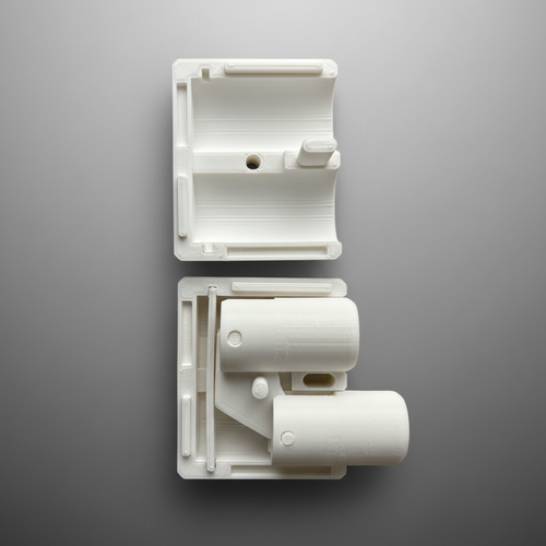 3D printed button fidget toy disassembled
